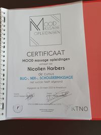 Rug, Nek Schouder Massage Certificaat