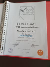 Adem Massage certificaat